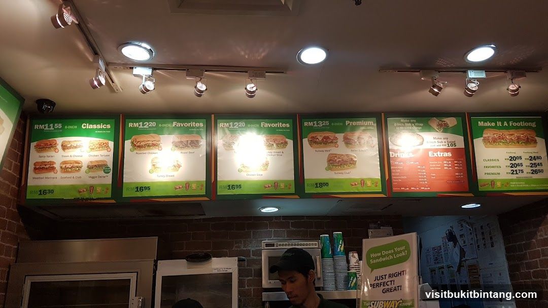 Subway Menu