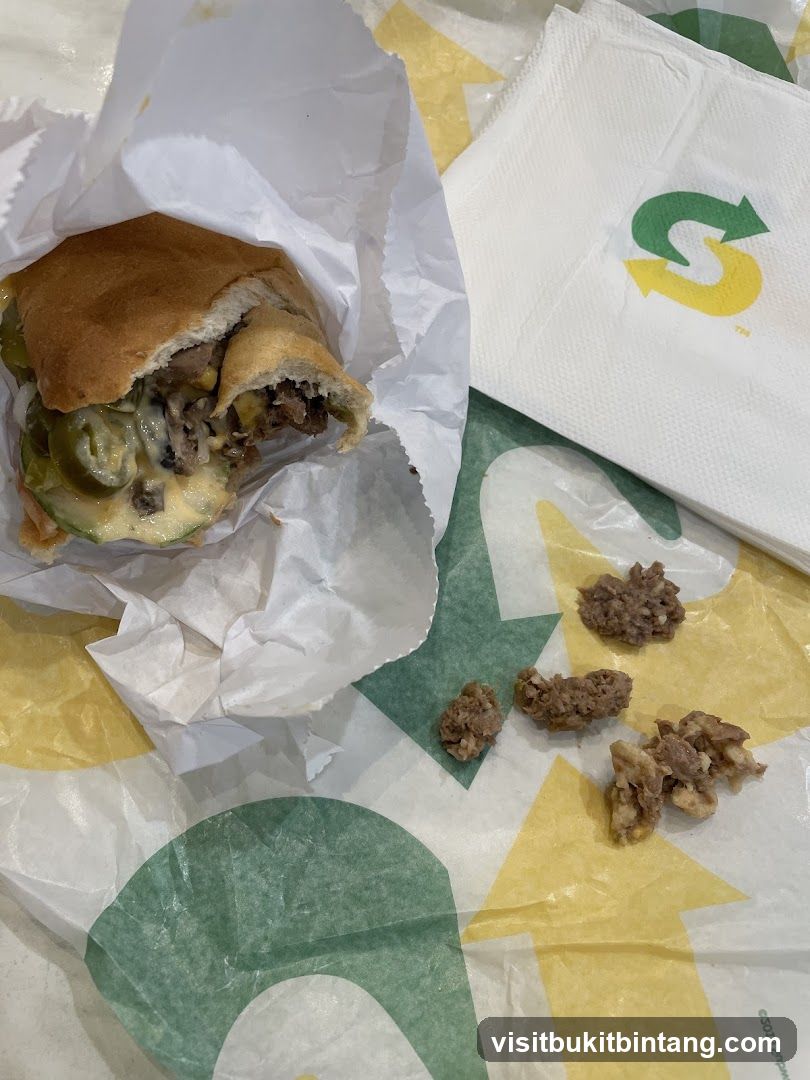 Subway Sandwich and Napkin