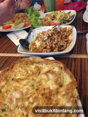 Omelette and Thai Salad