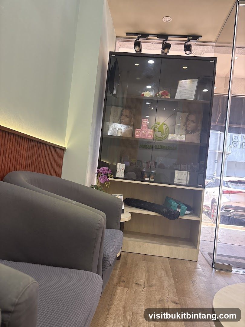 Waiting Area with Display Cabinet