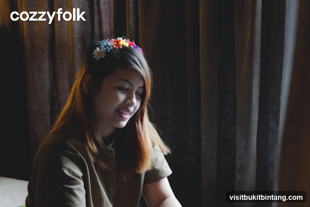 Woman with flower crown