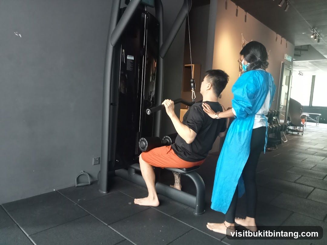 Gym training session