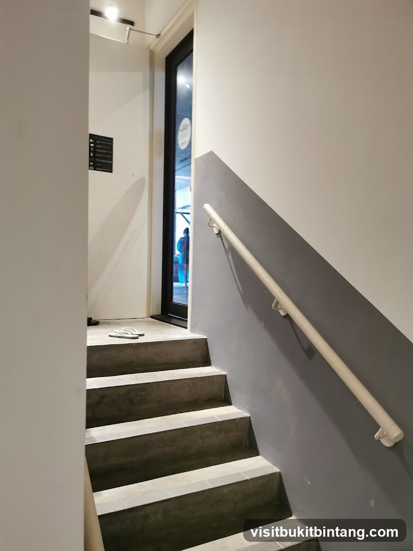 Stairway leading to a doorway