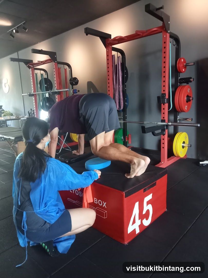 Gym training session