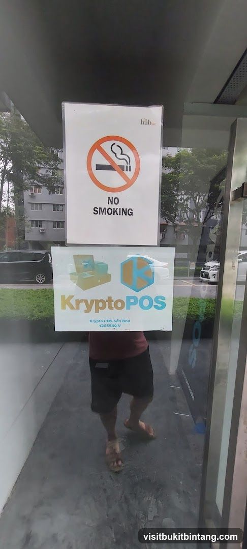 No Smoking Sign and KryptoPOS Logo