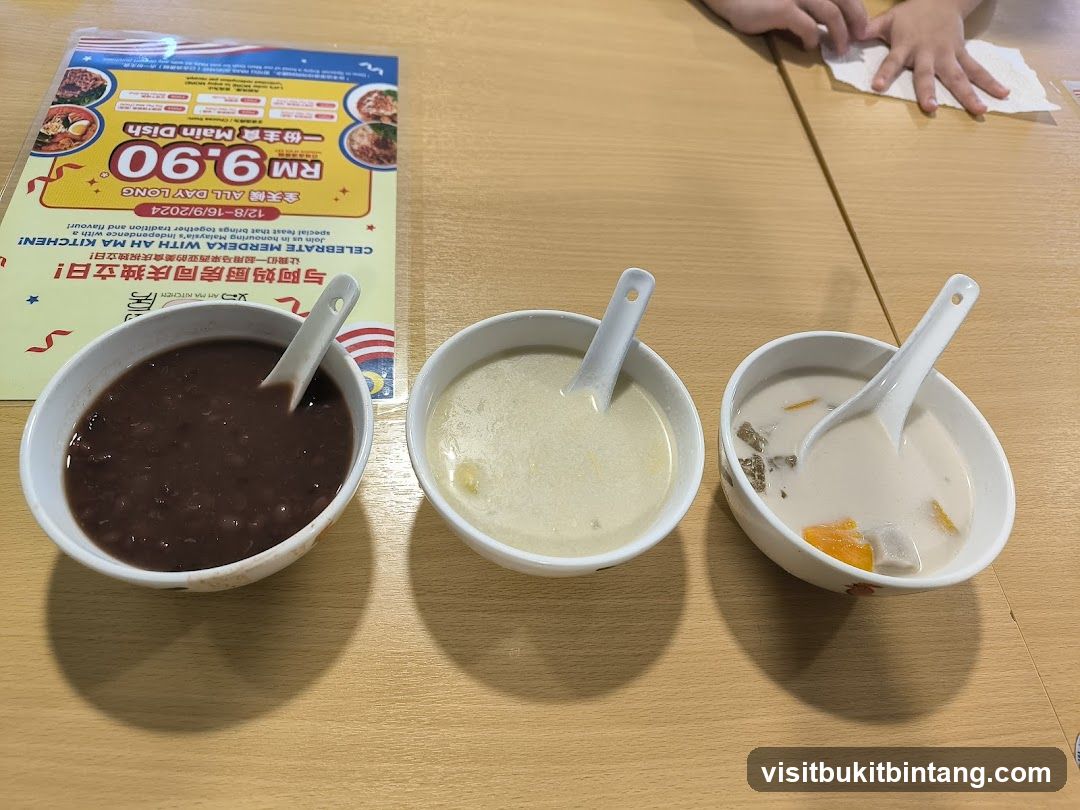Dessert Bowls and Promotion Flyer