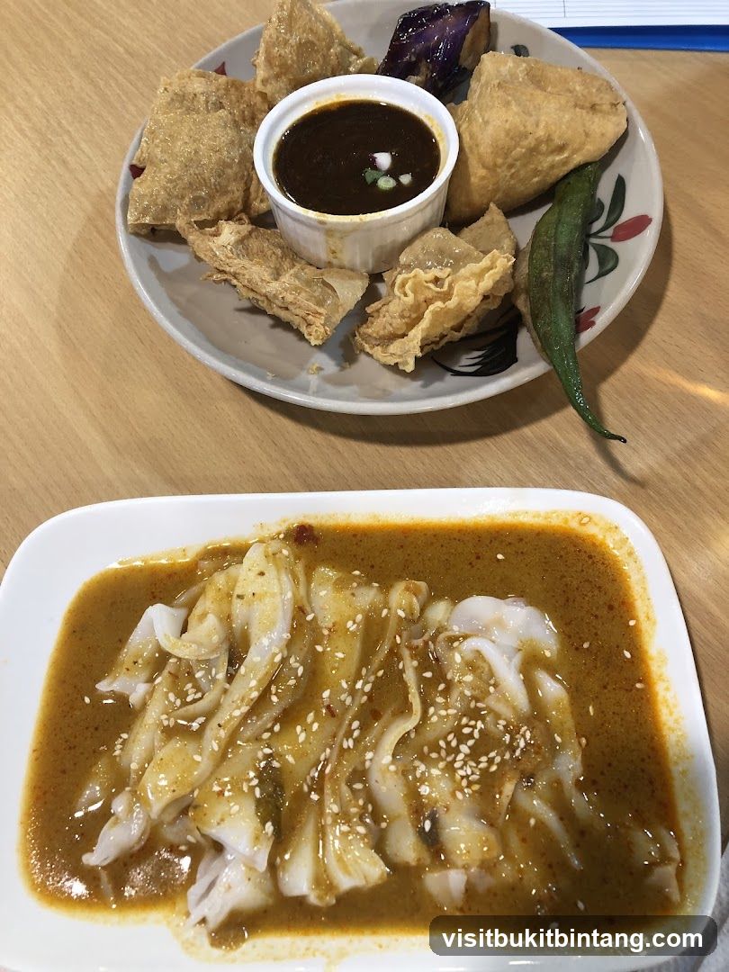 Fried Snacks and Noodle Dish