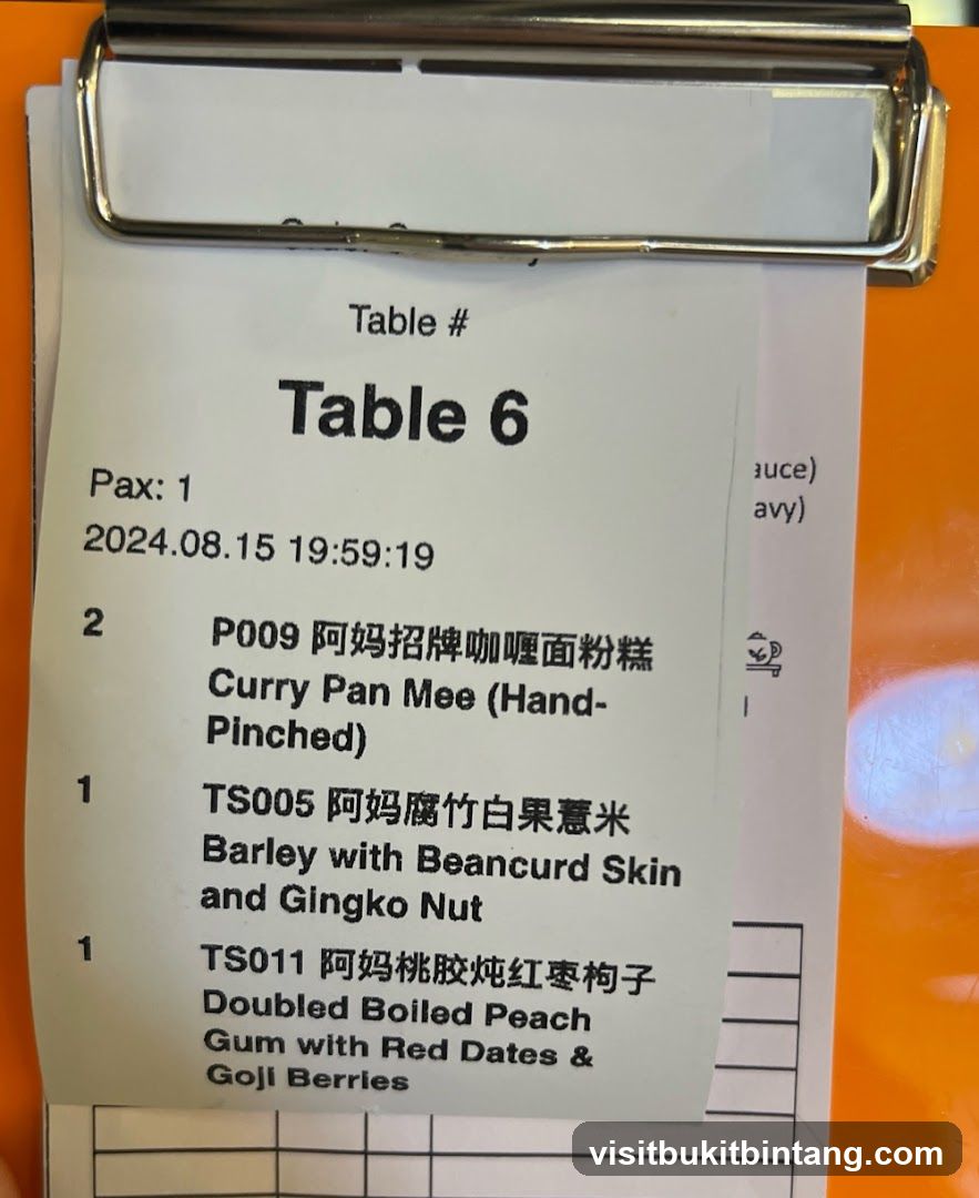 Order Slip