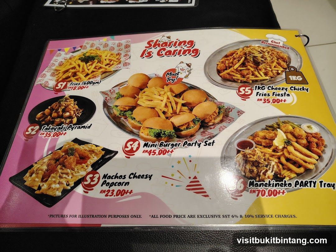Sharing Is Caring Menu