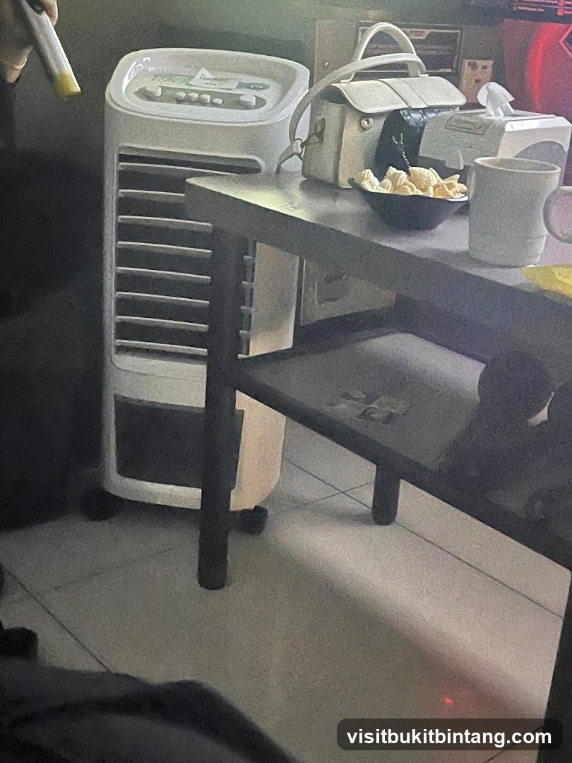 Table with Snacks and Cooler