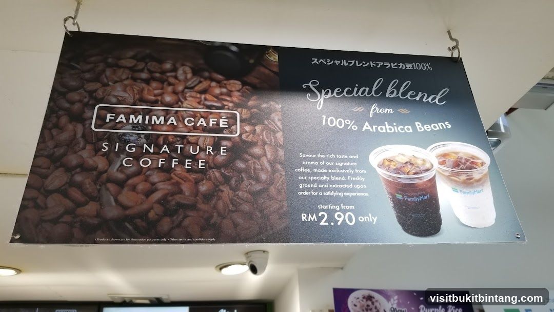 Famima Cafe Signature Coffee Advertisement