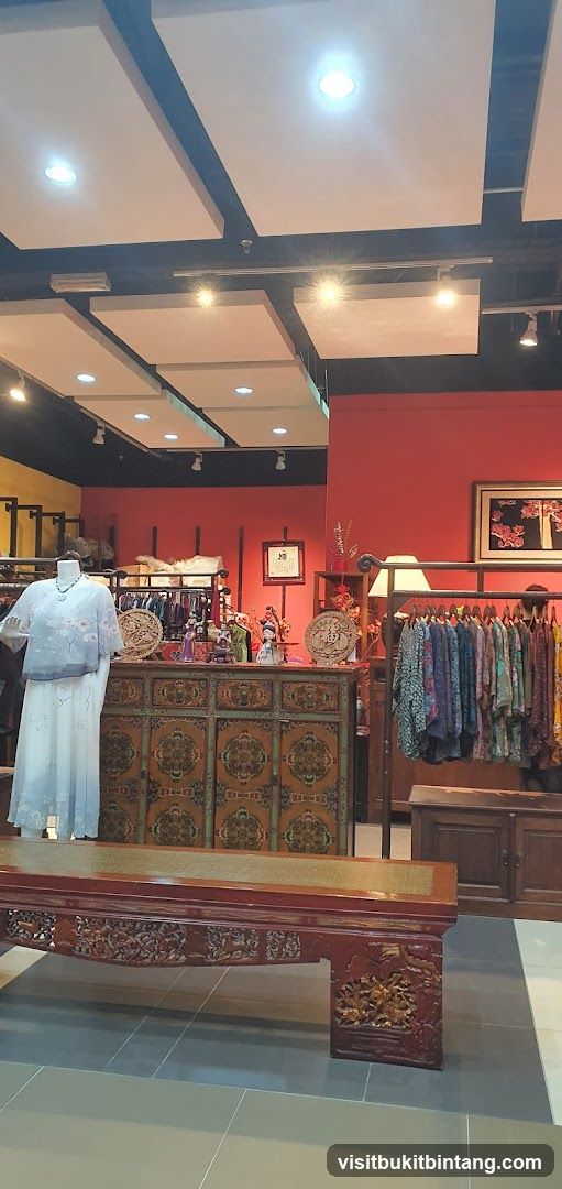 Clothing store interior with traditional decor