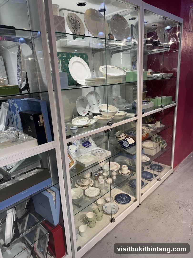 Display Cabinets with Tableware