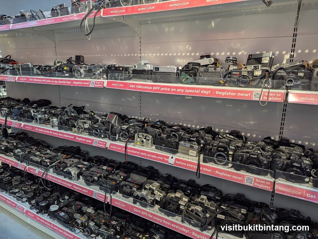 Camera Store Shelves