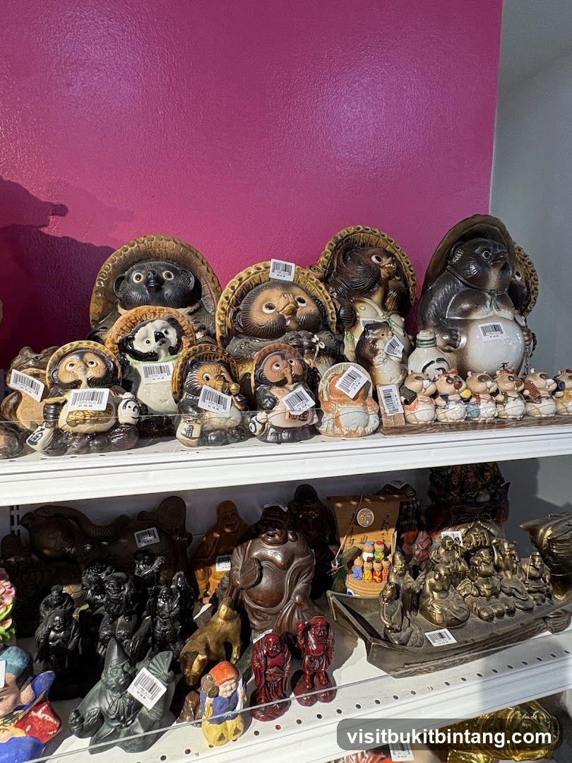 Figurines on Shelves