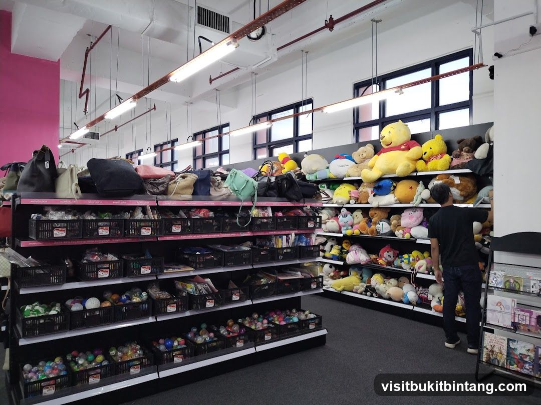 Store Interior with Plush Toys and Bags