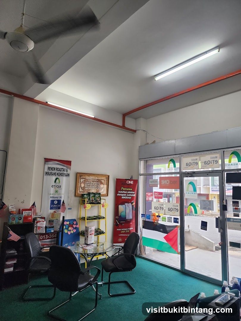 Office Interior with Promotional Materials