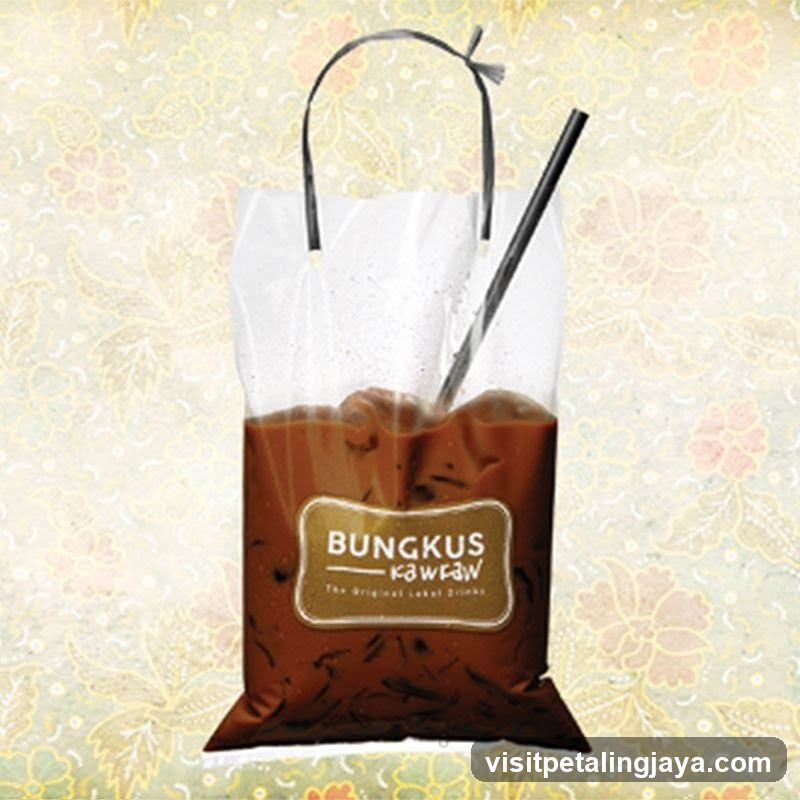 Bungkus Kawaw Iced Coffee in Paper Bag