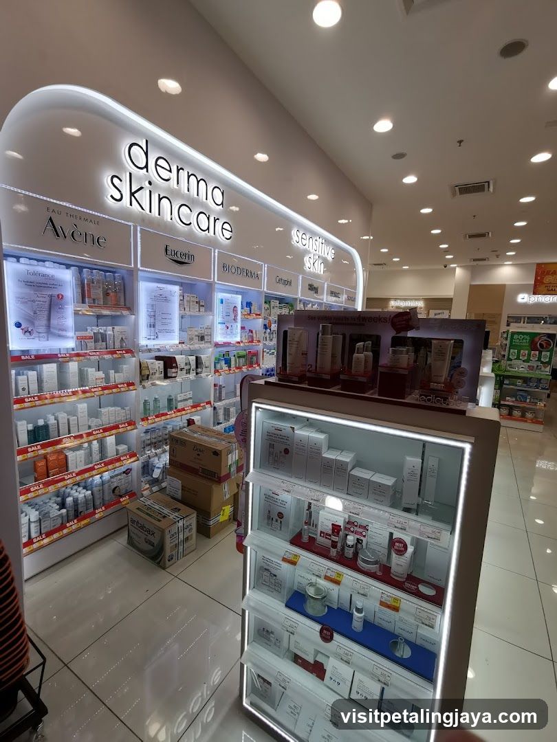 derma skincare display