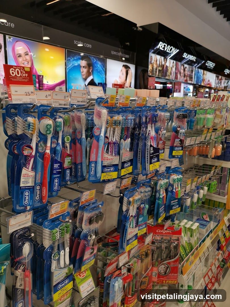 Toothbrush and Oral Care Products Display