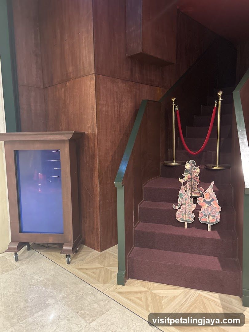 Interior Staircase with Traditional Artwork
