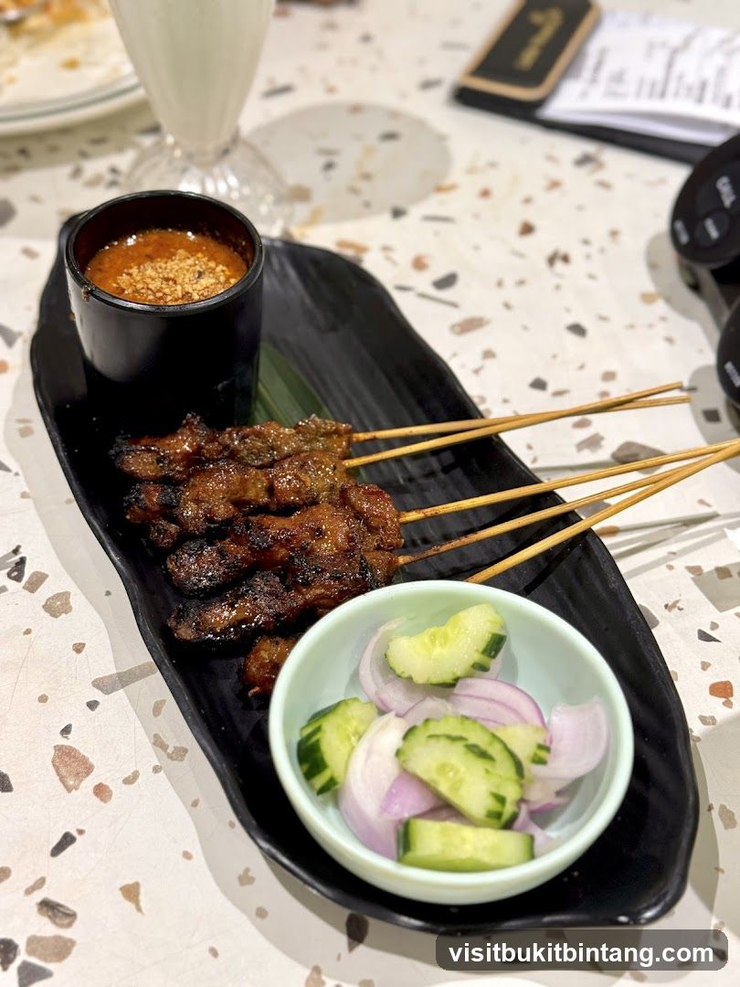 Satay Skewers with Peanut Sauce and Cucumber Salad