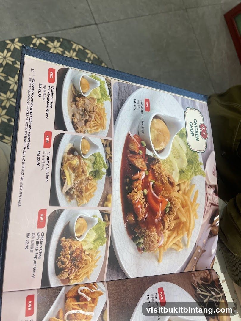 Chicken Chop Menu