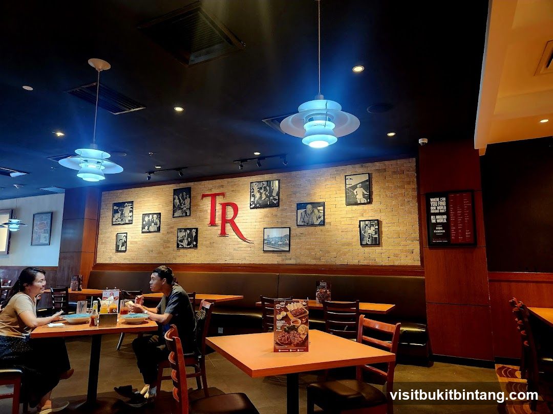 Restaurant Interior with Patrons