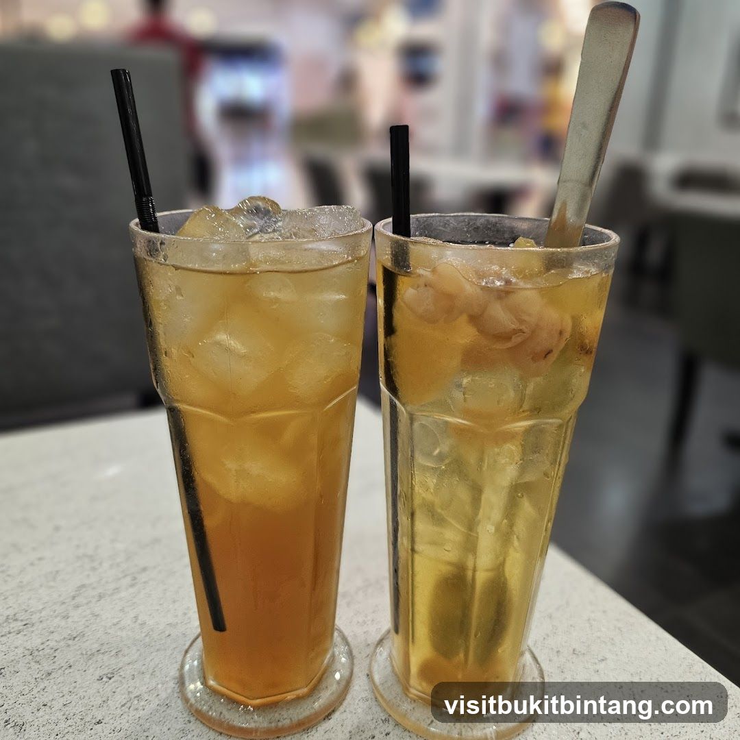 Two iced drinks
