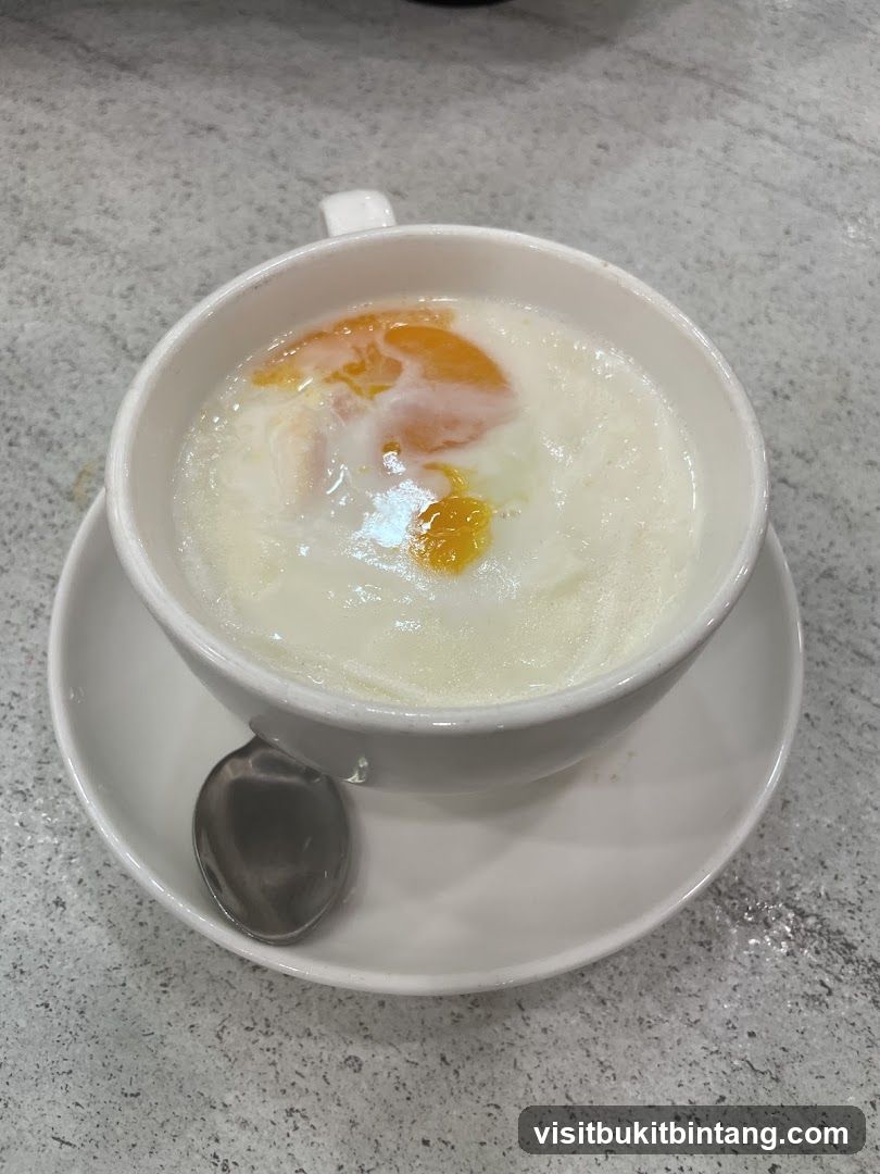 Soft-boiled eggs in a cup