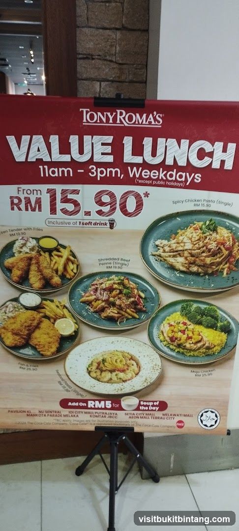 Tony Roma's Value Lunch Promotion