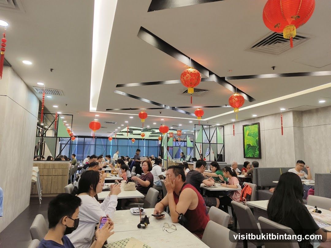 Restaurant Interior with Patrons