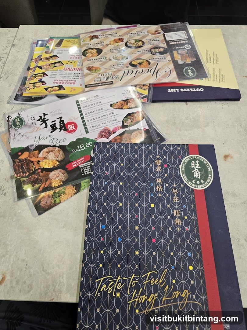 Hong Kong Restaurant Menu