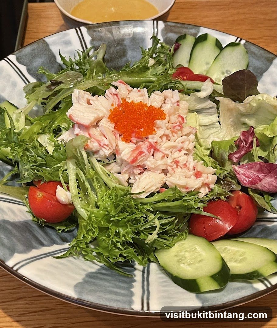 Crab Salad with Tobiko