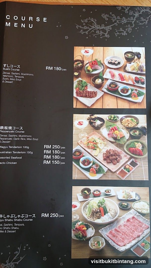 COURSE MENU