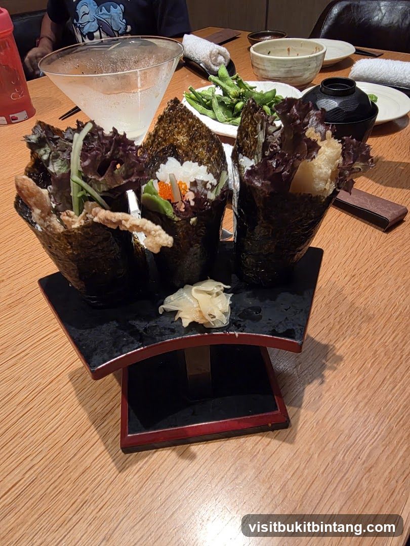 Hand Rolls and Edamame