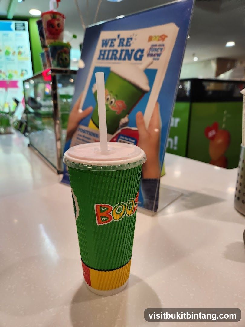 Boost Juice Cup and Hiring Poster