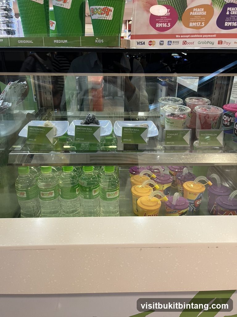 Boost Drinks and Snacks Display
