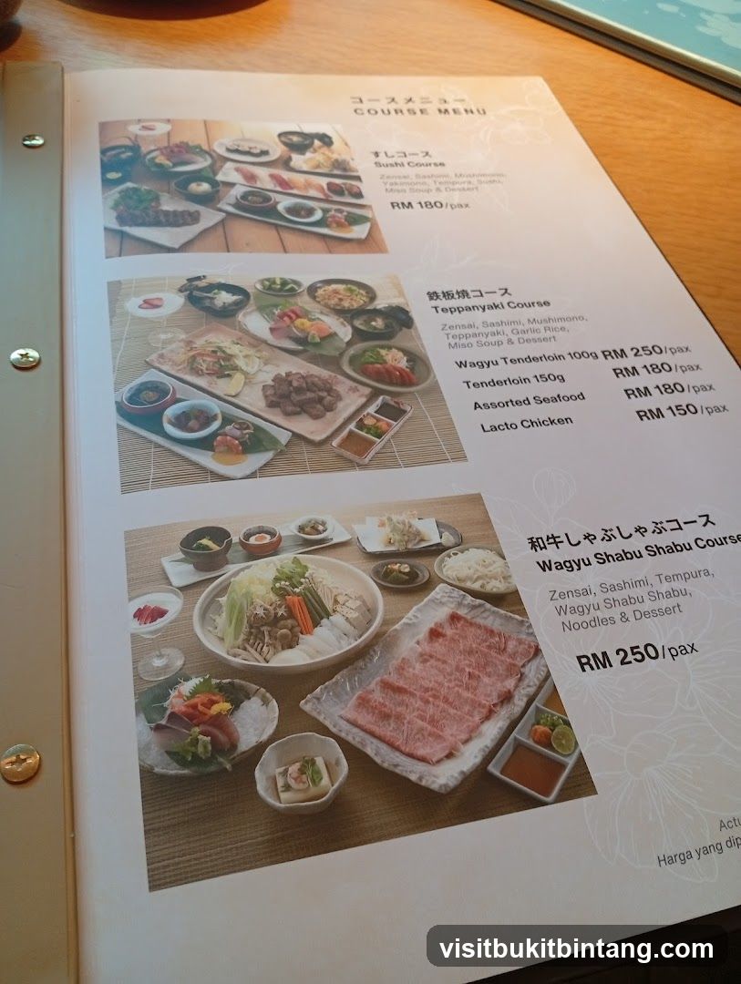 COURSE MENU