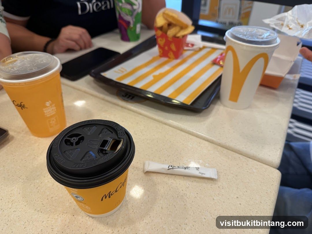 McDonald's McCafe Drinks and Fries