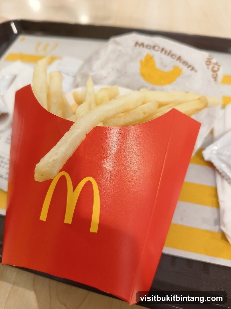 French Fries and McChicken Burger