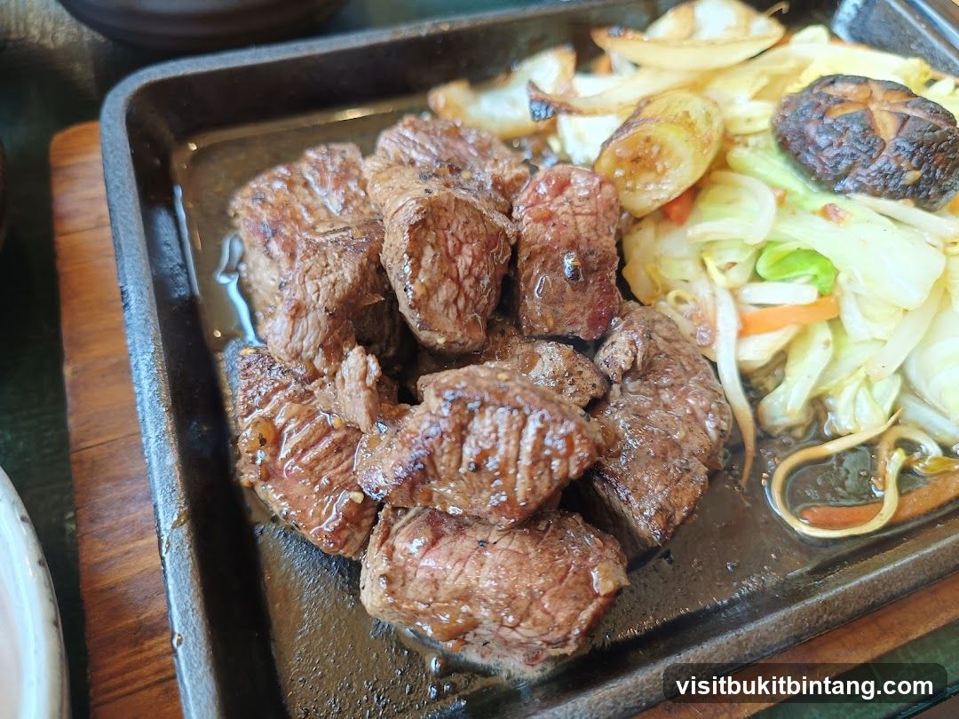 Sizzling Steak and Vegetables