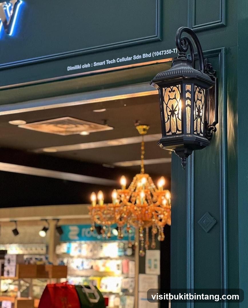 Store Interior with Chandelier