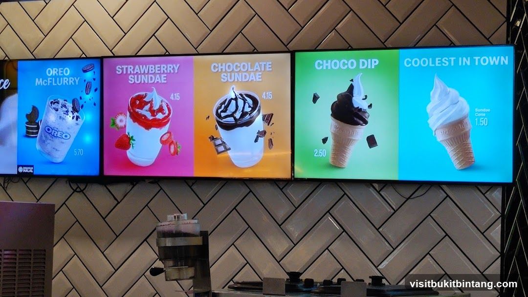 Ice Cream Menu