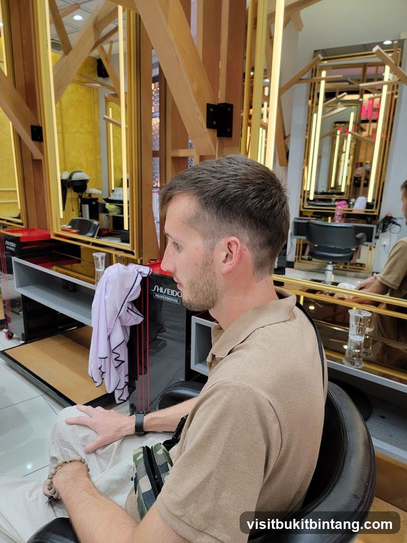 Man in Hair Salon