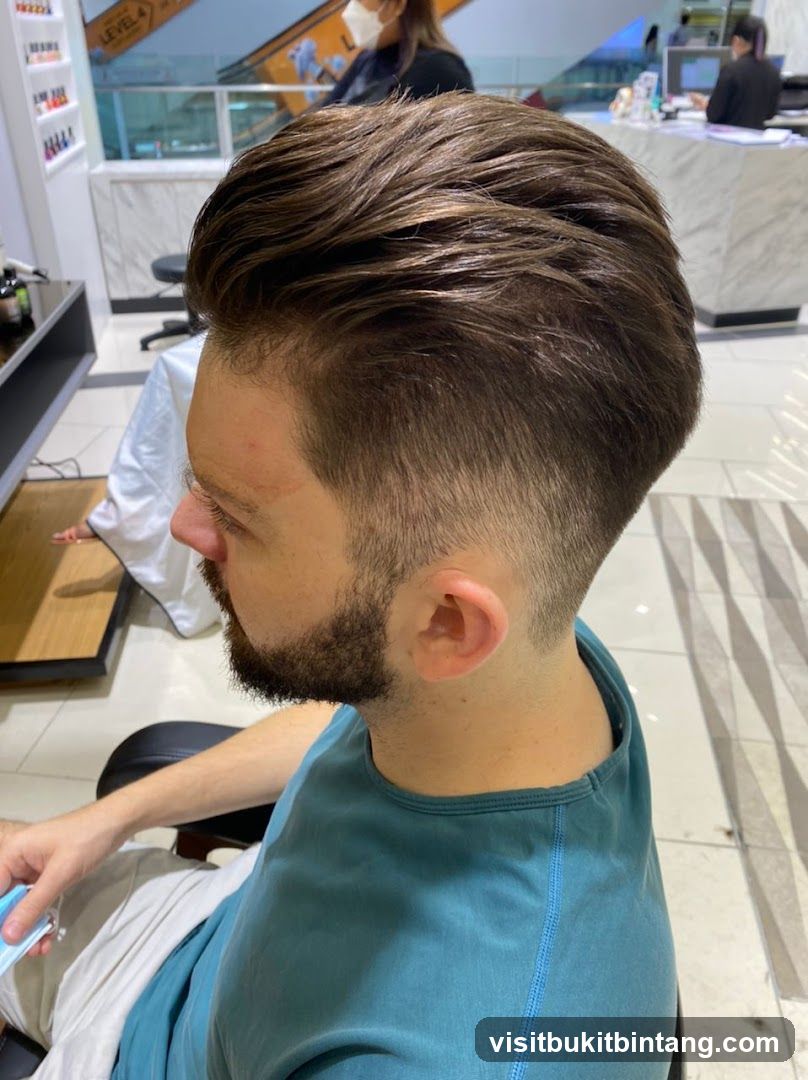 Man with a Fade Haircut