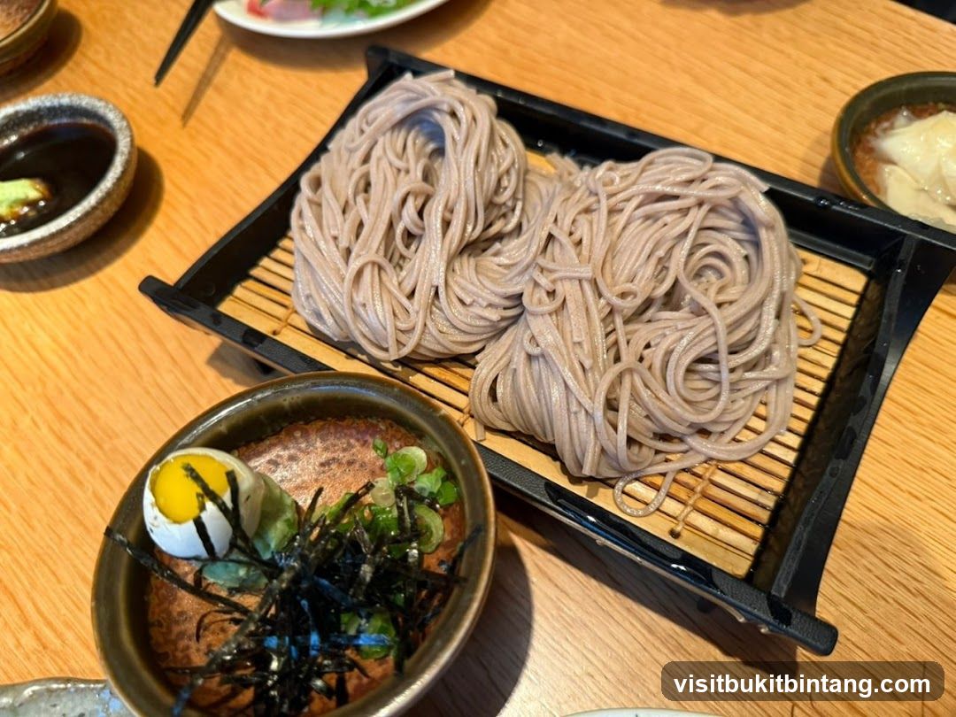 Soba Noodles with Quail Egg