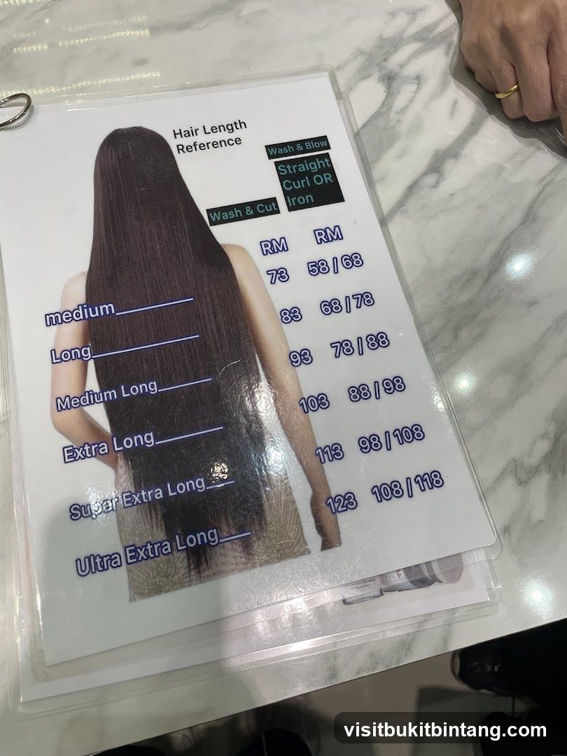 Hair Length Reference