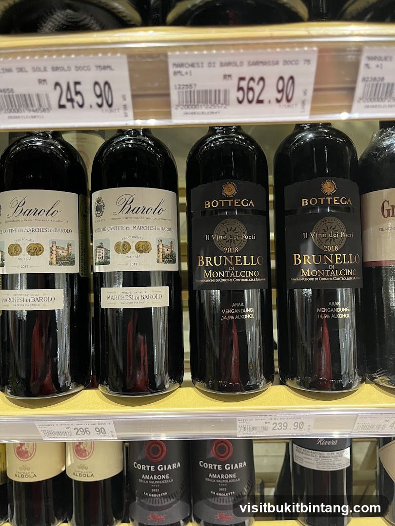 Wine Bottles on Shelves