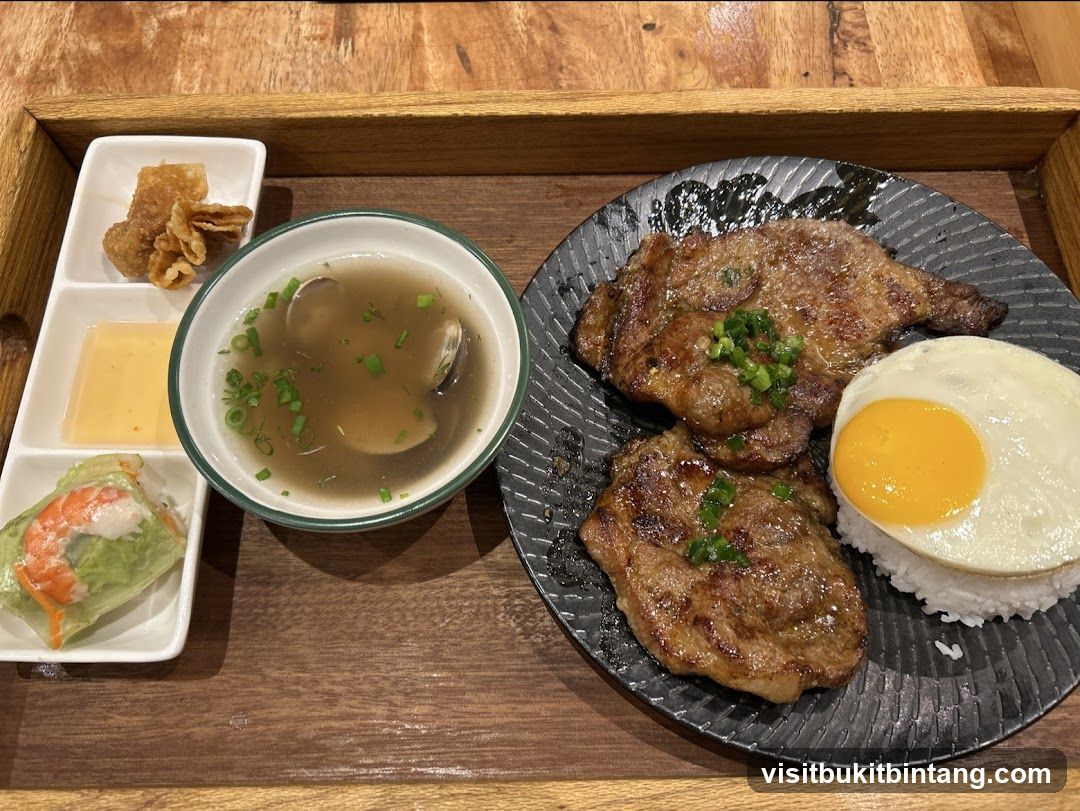 Grilled Pork Chop Plate